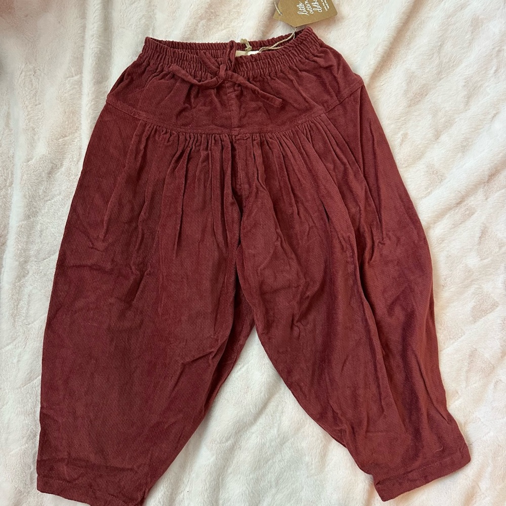 NWT Little Cotton Clothes red trousers size 4/5